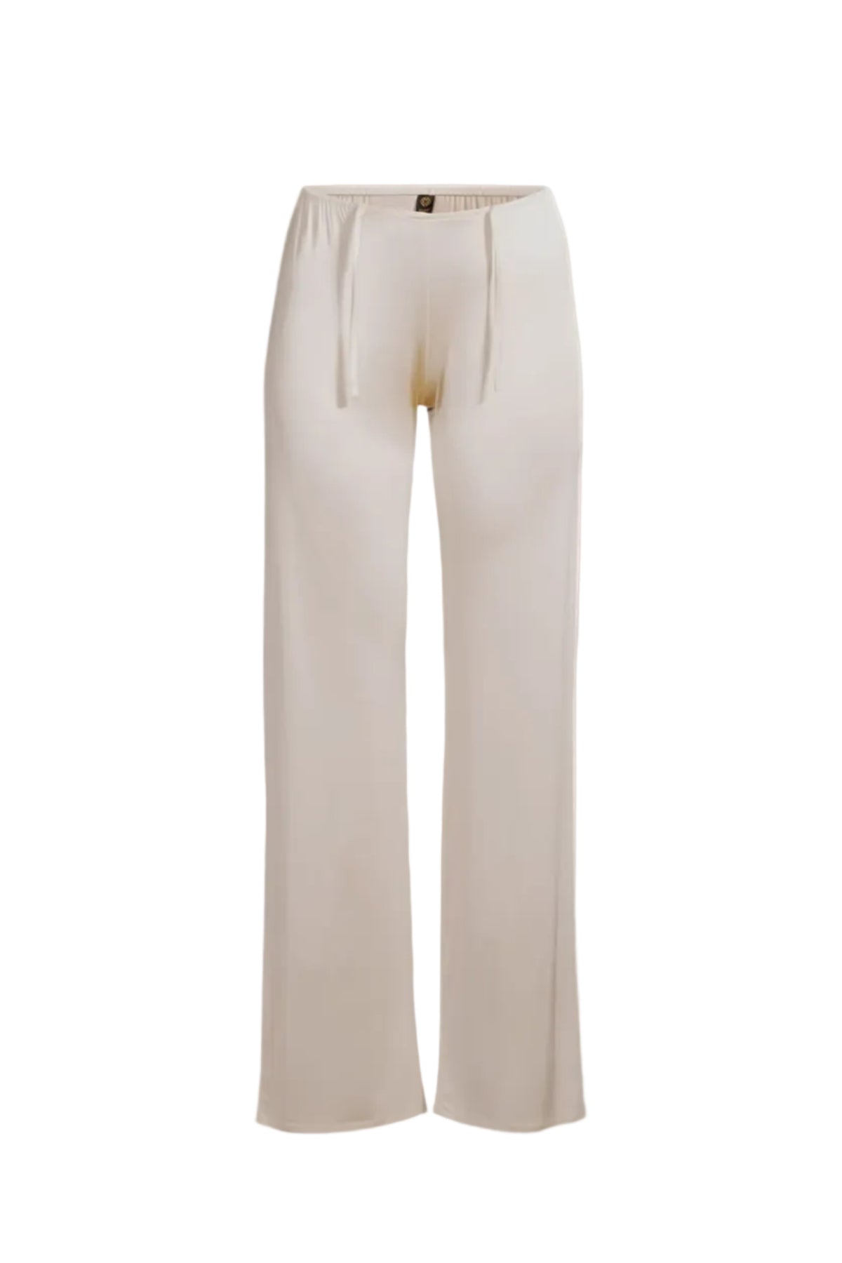 May wide-leg pajama pants in Champagne, elegant women’s loungewear by ChambresSweden.